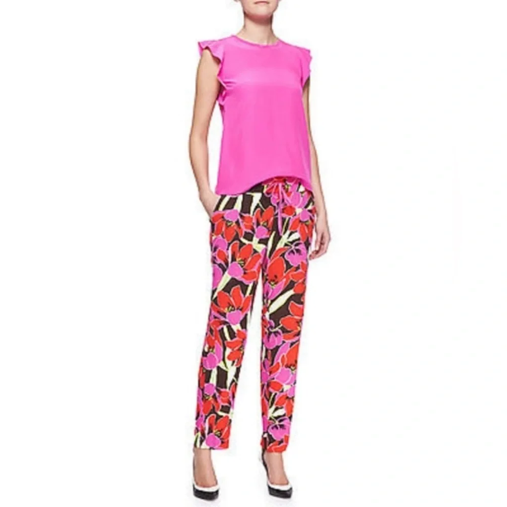 NWT Kate Spade Floral Women's Tropical Hutton Rio de Janeiro Lounge Pants Sz. 6